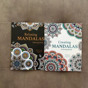 New Relaxing Mandala Advanced Coloring Book Set